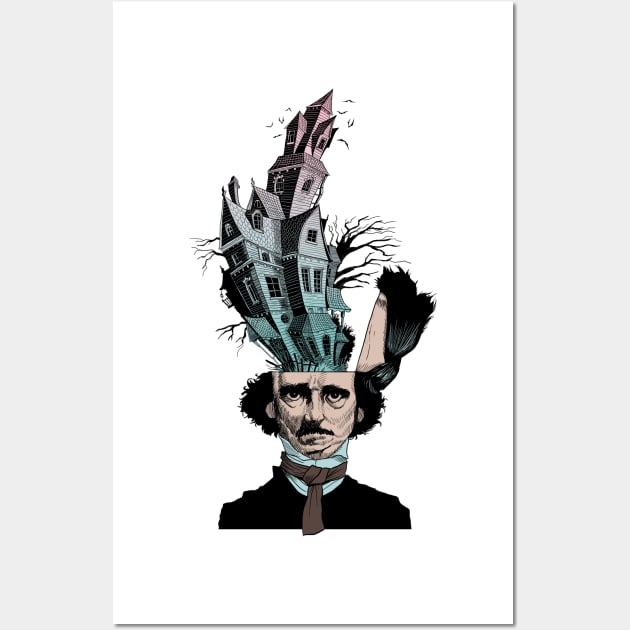 Edgar Allan Poe - imaginations Wall Art by RudeOne